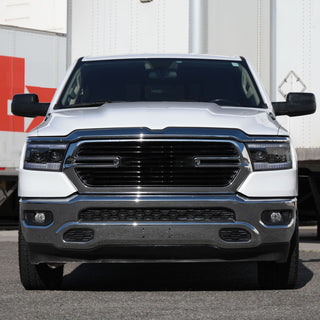 Spec D Projector Headlights Amber LED Sequential: Ram 1500 2019-2024 w/ Matte Black Housing