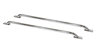 Go Rhino Chrome Stake Pocket Bed Rails: Fits Most Dodge / Ram Models (1994-2026)