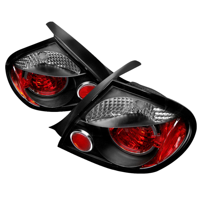 Spyder Black Euro Tail Lights: Dodge Neon 2003 - 2005 (Incl SRT-4)