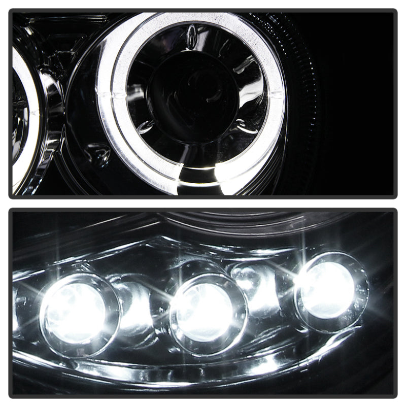 Spyder LED Dual Halo Projector Headlights (Chrome): Chrysler 300C 2005 - 2010