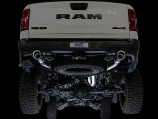 AWE Tuning Dual Rear Exit Catback Exhaust Chrome Tips (REAR): Ram 1500 3.0L 2025-2026