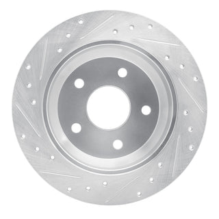 R1 Concepts Drilled & Slotted Brake Rotor (REAR RIGHT): Jeep Grand Cherokee 1999-2004 2.5L/4.0L