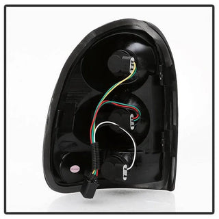 Spyder Black Euro Tail Lights: Dodge Durango 1998 - 2003