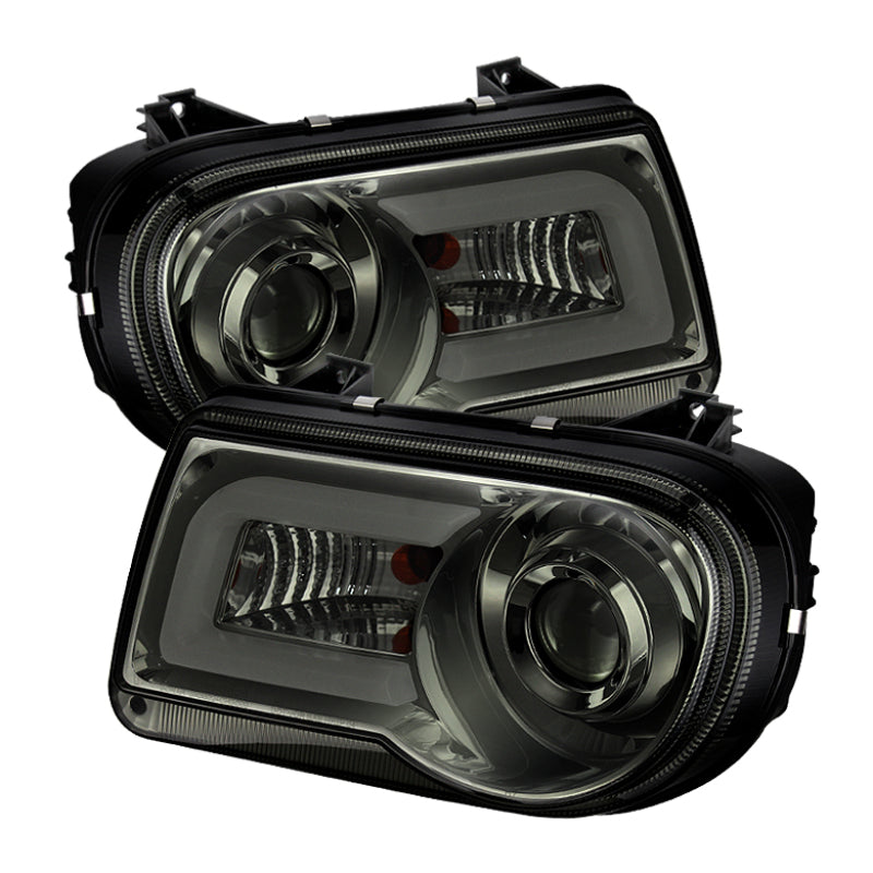 Spyder LED DRL Projector Headlights (Smoke): Chrysler 300C 2005 - 2010