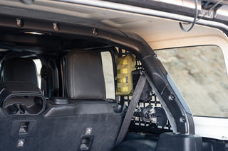 DV8 Offroad Rear Window Molle Panels (REAR): Jeep Wrangler 2018-2025 2.0L/3.6L