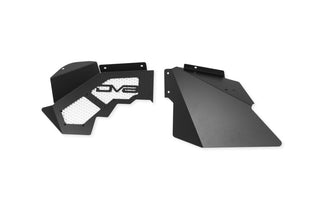 DV8 Offroad Front Inner Fenders Aluminum (F&R): Jeep Wrangler JK 2007-2018 3.8L/3.6L V6/2.0L Turbo - Satin Black