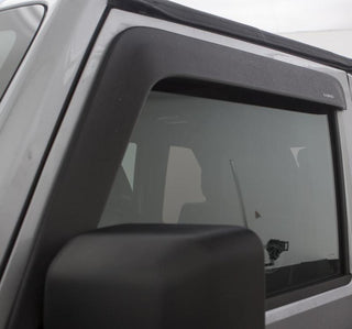 AVS Ventvisor Low Profile Window Deflectors (2PC, Matte Black): Jeep Wrangler JK 2007 - 2018 (2-Door)