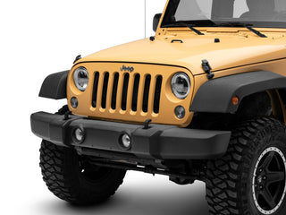 Raxiom 7-Inch LED Headlights w/ Halos: Jeep Wrangler 1997-2018 - Black Housing