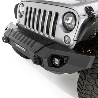 Go Rhino Trailline Winch Ready Front Straight Bumper: Fits Most Jeep Wrangler / Gladiator Models (2007-2026)