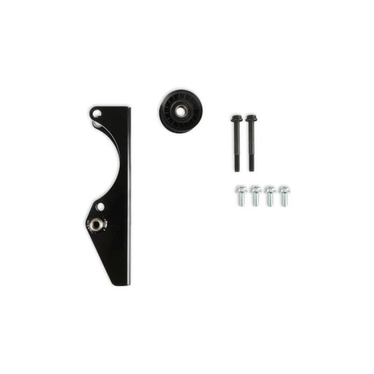 Holley Gen III Hemi Alternator Relocation Bracket: Dodge Charger (66-72) / Dakota (87-04) / Ramcharger (74-94) - Black Powder Coated