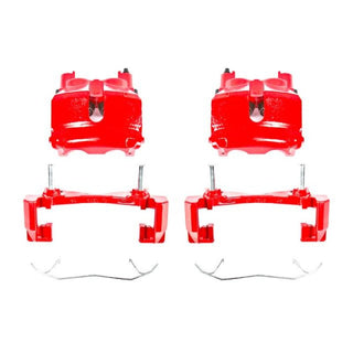 Power Stop 99-02 Jeep Grand Cherokee Front Red Calipers w/Brackets - Pair