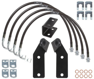 Carli Extended Brake Lines & E-Brake Drop Bracket: Jeep Wrangler 2007-2017 3.8L / 3.6L V6