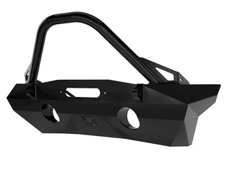 ICON Pro Series Front Bumper Rec Winch Mount: Jeep Wrangler JK (07-18) w/ Bar and Tabs