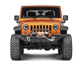 Raxiom Axial Halo Headlights w/ DRL Amber Signals Clear Lens: Jeep Wrangler TJ/JK 1997-2018 4.0L I6 / 3.8L V6