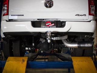 aFe LARGE BORE HD 5in 409-SS DPF-Back Exhaust w/Pol Tip: Ram 2500 / 3500 2019-2026 6.7L Diesel
