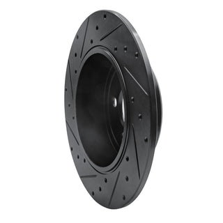 DFC 05-23 Chrysler 300 Rear Right Drilled & Slotted Black Brake Rotor