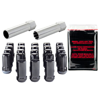 McGard SplineDrive Tuner Kit Cone 1/2-20 13/16 Hex 18 Lug / 5 Locks Black: Jeep Wrangler 1991-2018 2.5L / 3.6L