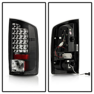 Spyder Black LED Tail Lights: Dodge Ram 2007 - 2008 (All Models)