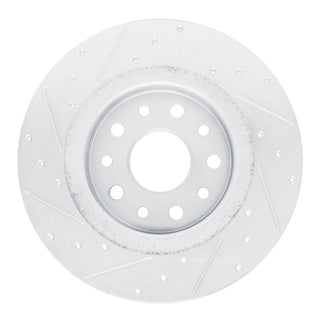 R1 Concepts Drilled & Slotted Brake Rotor (REAR RIGHT): Jeep Grand Cherokee 2022-2026 3.6L V6 / 5.7L Hemi