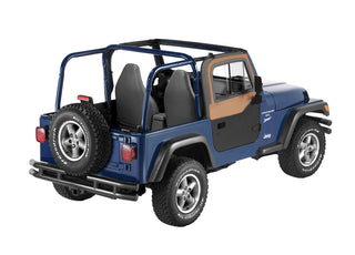 Bestop Upper Door Sliders Spice Dual Sliding Window (F&R): Jeep Wrangler 1997-2006 2.5L / 4.0L