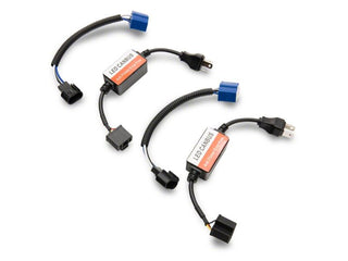 Raxiom 7-In LED Headlights Orange Housing Clear Lens: Fits Most Jeep Wrangler Models (2007-2018)