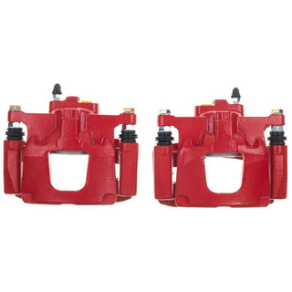 Power Stop 07-18 Jeep Wrangler JK Rear Red Caliper Pair w/Bracket