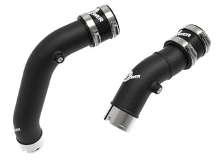 aFe BladeRunner 2-1/4in Aluminum Hot Charge Pipe - Black: Jeep Grand Wagoneer / Ram 1500 3.0L Hurricane & 6.4L 392 2023 - 2026 (RHO Models)