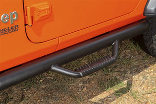 Rugged Ridge Spartan Nerf Bar Textured Black: Jeep Wrangler JL 2018-2025 w/ 3.6L V6 / 3.0L EcoDiesel / 2.0L Turbo