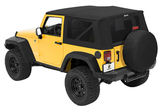 Bestop Rep A-Top Black Diamond Sailcloth Tinted Windows (F&R): Jeep Wrangler JK 2010-2018 3.6L/3.8L V6