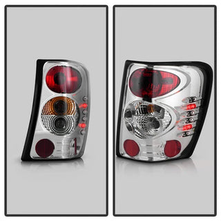 Spyder Chrome Euro Tail Lights: Jeep Grand Cherokee 1999 - 2004