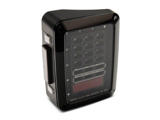 Raxiom Axial Series LED Tail Lights (REAR): Fits Most Jeep Wrangler Models (2007-2018) - Black Housing/Clear Lens