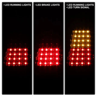 Spyder Black LED Tail Lights: Jeep Grand Cherokee 1999 - 2004