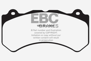 EBC Bluestuff Street and Track Day Brake Pads: Fits Most Hemi Models