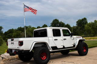 Fishbone Offroad Scale Armor Side Panels: Fits Most Jeep Wrangler / Gladiator Models (2018-2026) - Gloss Black Powder Coat