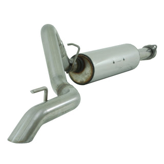 MBRP Cat Back Exhaust System (Single Turndown Exit): Jeep Wrangler TJ Unlimited 2004 - 2006 (4.0L Only)