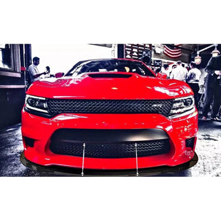 APR Carbon Fiber Front Wind Splitter w/ Rods: Dodge Charger SRT / Scat Pack / Hellcat 2015 - 2023