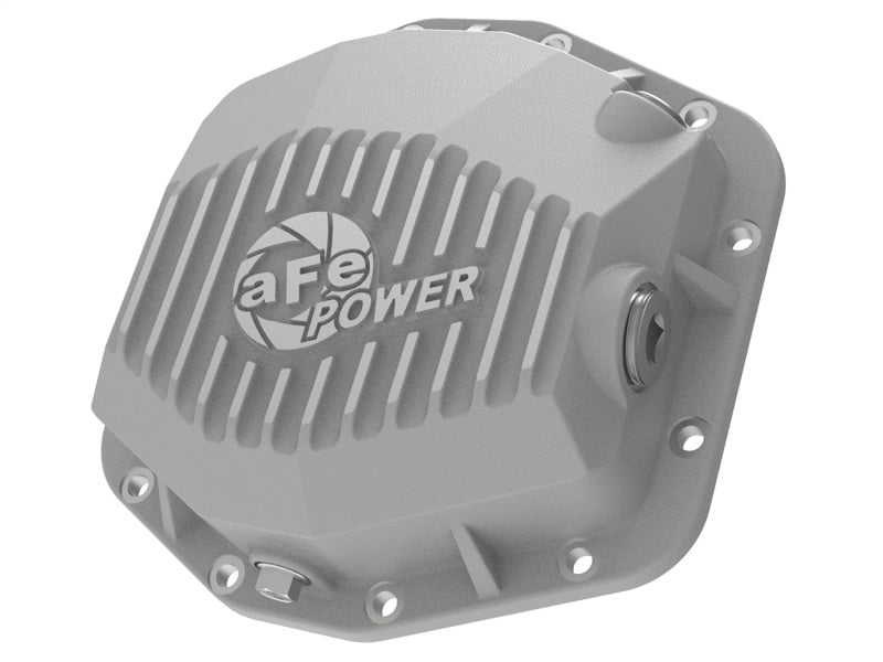 AFE Street Series Rear Differential Cover (Raw w/Machined Fins): Jeep Wrangler JL 2018 - 2025 (w/ Dana M220)