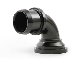 Holley Aluminum Swivel Water Neck 90 Degree: Fits Most Dodge / Jeep Models (1966-2006) - Black