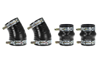 HPS Performance Ultra High Temp Aramid Reinforced Silicone Intercooler Hose Boots Kit Black 57-1576-BLK