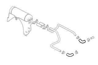 HPS Silicone Heater & Trans Oil Cooler Hose Kit Red: Dodge Ram 2500 / 3500 1994-2006 5.9L Diesel
