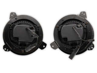 Raxiom Axial LED Headlights RGB Halo Black Housing: Jeep Wrangler JL 2018-2025 / Gladiator 2020-2025 6.4L 392 / 3.6L V6 / 3.0L EcoDiesel / 2.0L Turbo
