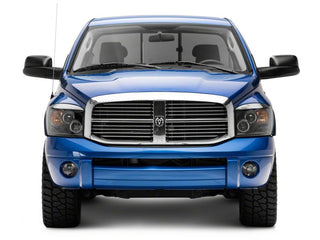Raxiom LED Halo Projector Headlights Black Housing (Clear Lens): Fits Most Dodge Ram Models (2002-2010)