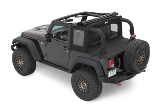 Bestop Halftop Soft Top Black Diamond (F&R): Jeep Wrangler JK 2007-2018 3.8L/3.6L