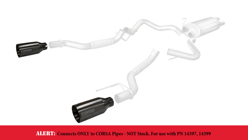 Corsa Exhaust Tips (Gunmetal): Ram 6.2L TRX 1500 2021 - 2024