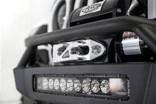 Addictive Desert Designs Stealth Fighter Front Bump w/ Top Hoop and Winch Mount: Jeep Gladiator / Wrangler 2020-2022