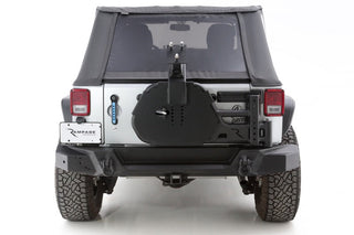 Rampage Trail Guard Tire Carrier for Jeep Wrangler JK (2007-2018) - Black