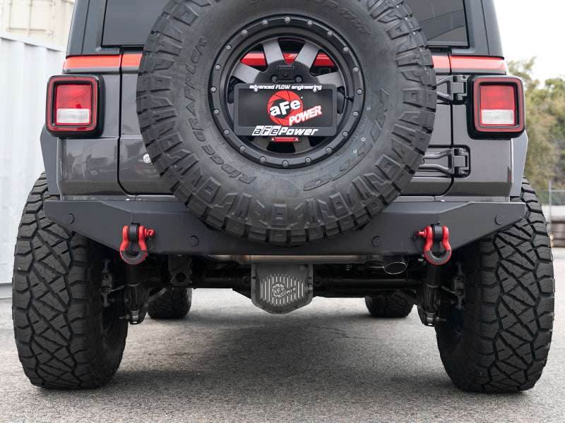 AFE MACH Force-Xp Hi-Tuck Axle-Back Exhaust System: Jeep Wrangler JL 2018 - 2025 (2.0L I4 / 3.6L V6)