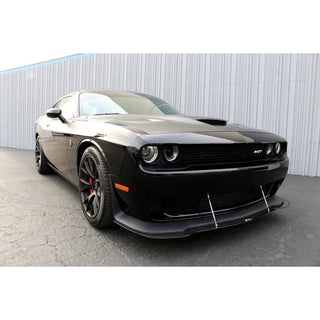 APR Carbon Fiber Front Wind Splitter w/ Rods: Dodge Challenger SRT Hellcat 2015 - 2023