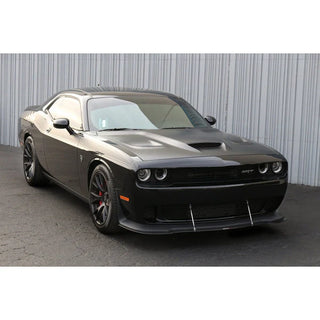APR Carbon Fiber Front Wind Splitter w/ Rods: Dodge Challenger SRT Hellcat 2015 - 2023