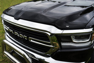 AVS Low Profile Acrylic Aeroskin Hood Shield: Ram 1500 (2019-24) - Smoke